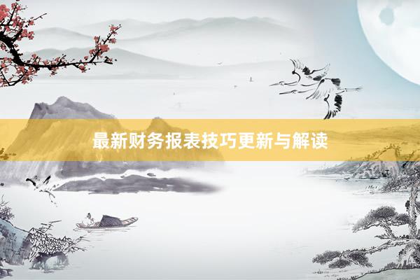 最新财务报表技巧更新与解读